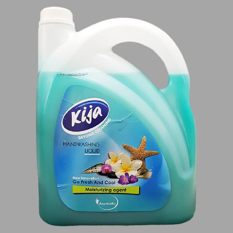 مایع دستشویی 20 لیتری کیجا؛ تمشکی دارچینی 2 رنگ آبی بنفش Vitamin E