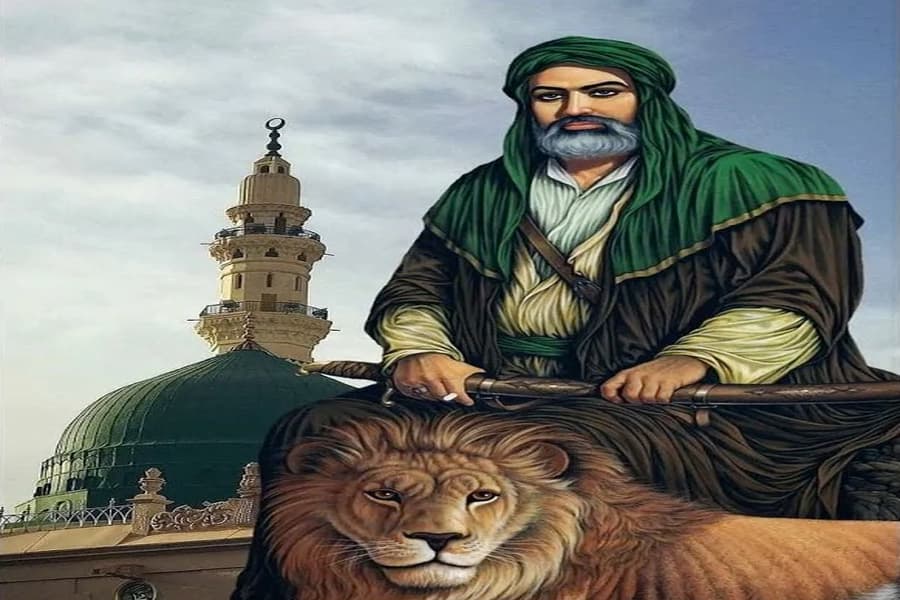 تابلو فرش حضرت علی؛ اکریلیک ابریشم پنبه 2 قاب چوبی برنجی china