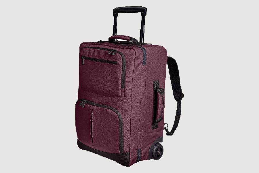 کیف کوله چرخ دار؛ تنظیم ارتفاع جنس (برزنت) محکم بادوام