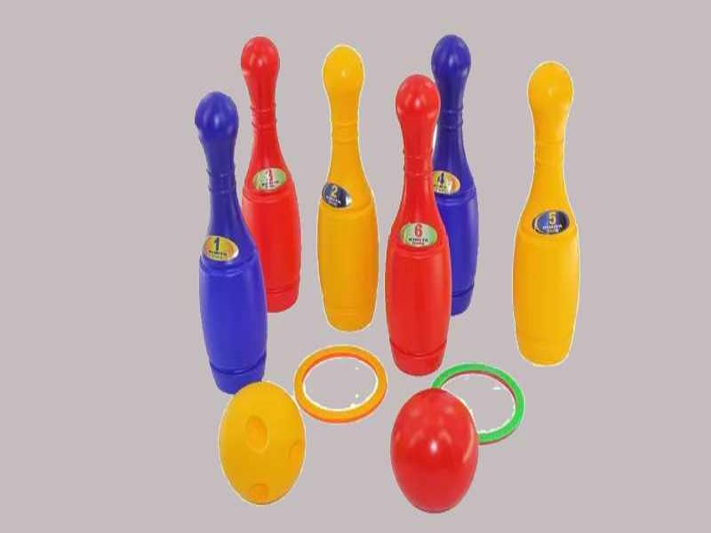 اسباب بازی بولینگ پلاستیکی؛ وزن سبک کودکان نوجوانان 6 10 12 تایی