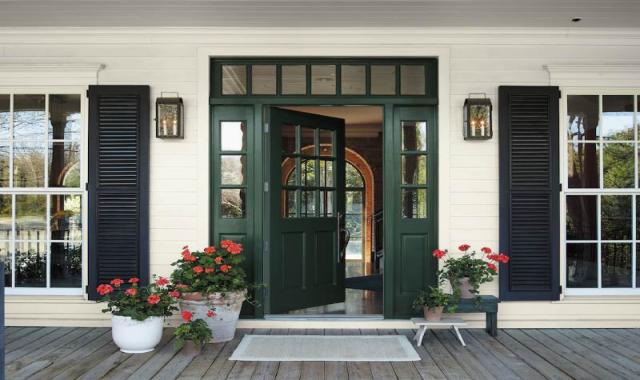 درب ورودی هال پذیرایی فلزی؛ ساده برجسته دو لنگه 2 جنس فولاد آهن