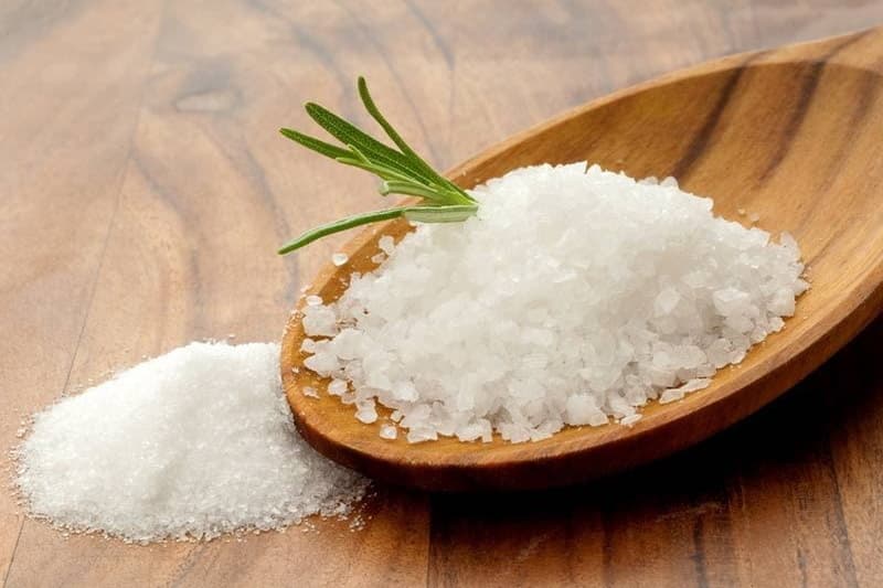 رنگ نمک دریایی اصل؛ خاکستری لوازم آرایشی آشپزی salt