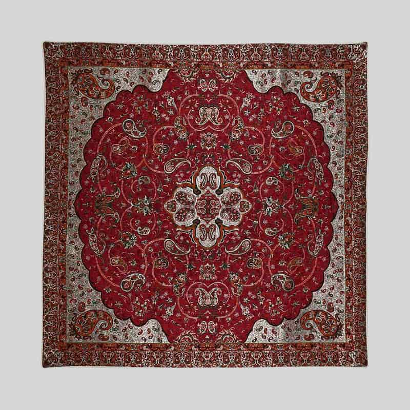 رومیزی طرح سنتی ترمه؛ پلی استر مربع مستطیل بادوام cashmere