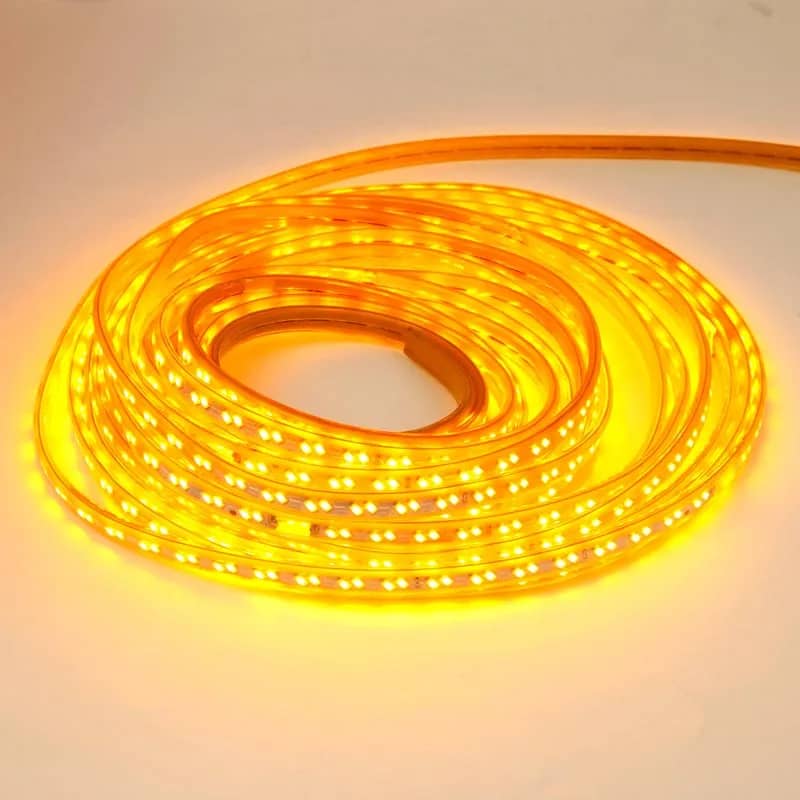 لامپ شلنگی انبه ای؛ تک لاین نئون فلکسی 50 متری انعطاف پذیر