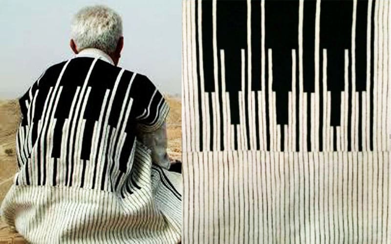 لباس لری مردانه یاسوج؛ دستی ماشین لباسشویی (کلاه نمدی چوخا) پشم