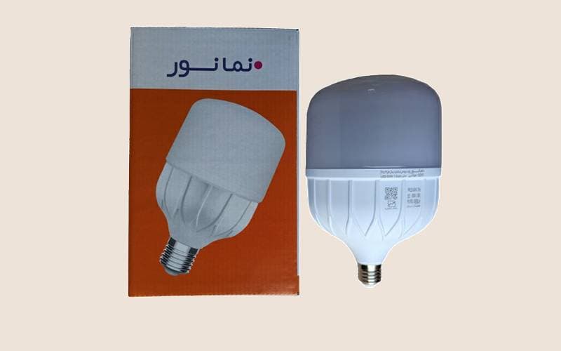 لامپ ال ای دی نمانور؛ قارچی مهتابی گازی رشته ای حبابی (10 15 20) وات