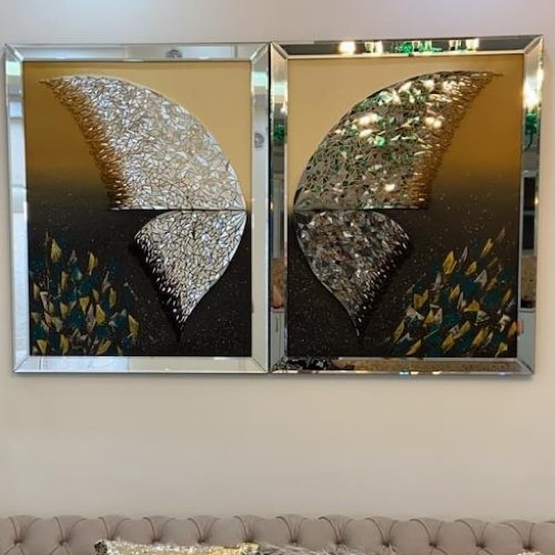 تابلو ورق نقره؛ چوبی فلزی دکوری ضدزنگ 2 نوع دیواری فانتزی Panel