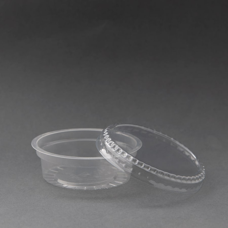 ظروف یکبار مصرف بستنی؛ سبک نشکن (سفید قرمز) پلیمر انعطاف پذیر