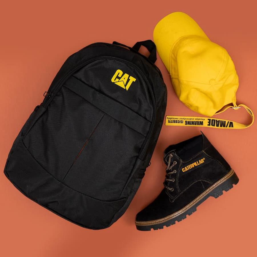 کیف مارک cat؛ برزنت دستی کوله پشتی (کاور لپ تاپ) دانشجویی ضدآب
