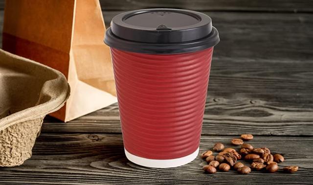 لیوان یکبار مصرف الیکاس؛ پلاستیکی گیاهی کاغذی 2 مدل درب دار ساده