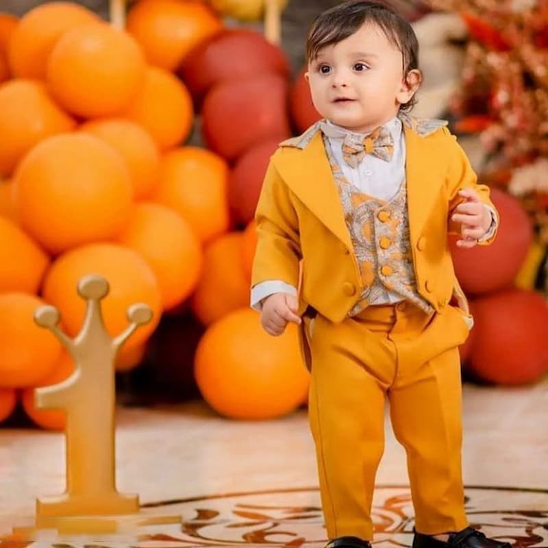 لباس شب یلدا پسرانه؛ مقاومت پارچه باکیفیت رنگ سبز جنس فیلامنت night