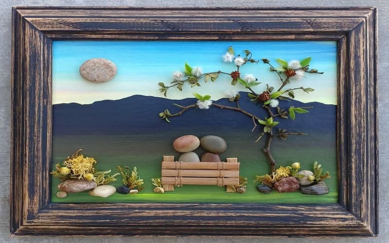 تابلو سنگی ساده؛ سنگ برجسته مدرن ضد اشعه نور simple