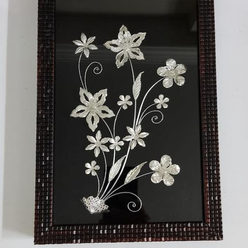 تابلو نقره یزد؛ مولتی استایل ابعاد 120*60 2 جنس فلزی طرحدار EBC