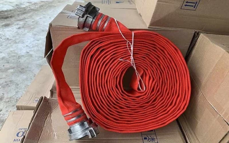 شیلنگ نخی آتش نشانی؛ کنفی برزنتی چند لایه مرغوب (1/5 8) اینچی