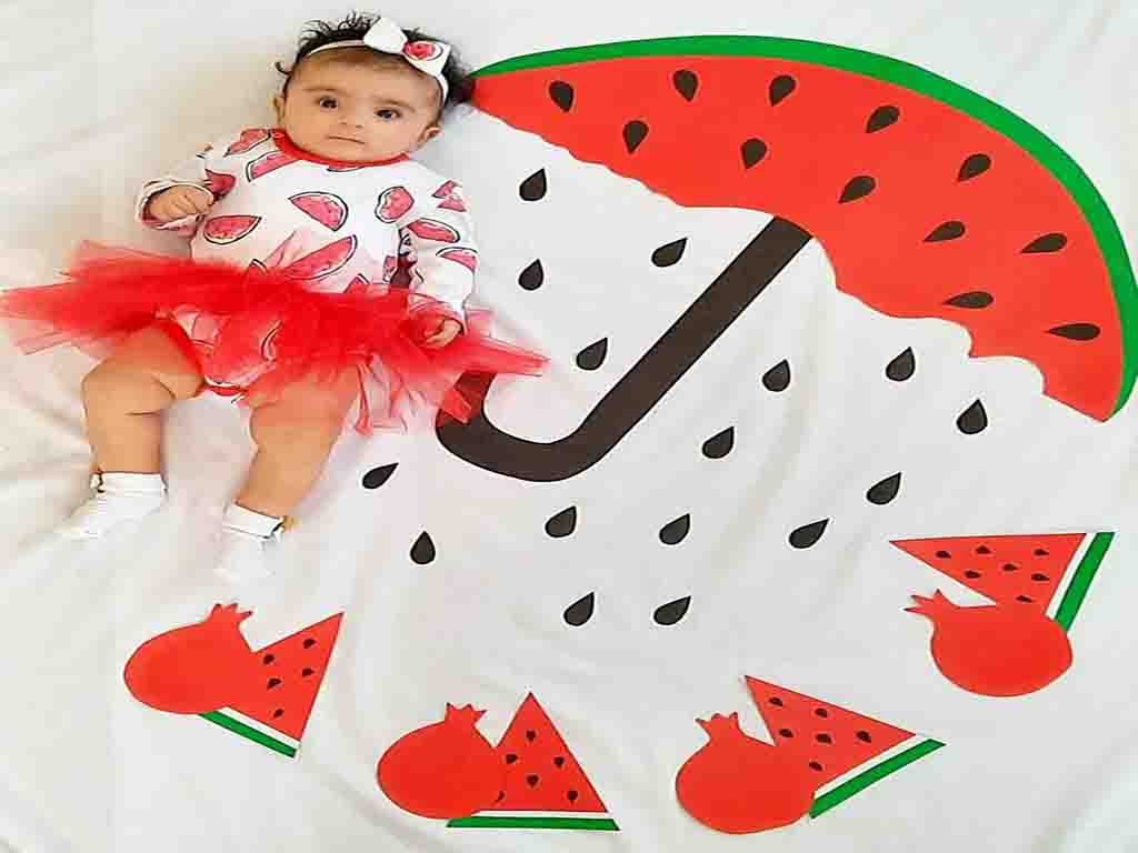 لباس شب یلدا نوزادی؛ نخ پنبه دخترانه پسرانه بلوز شلوار پیراهن dress