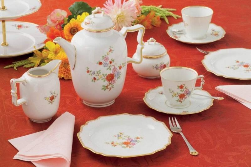 ظروف ملامین مشهد گل؛ دایره چهار گوش لوزی سرویس (25 47) پارچه