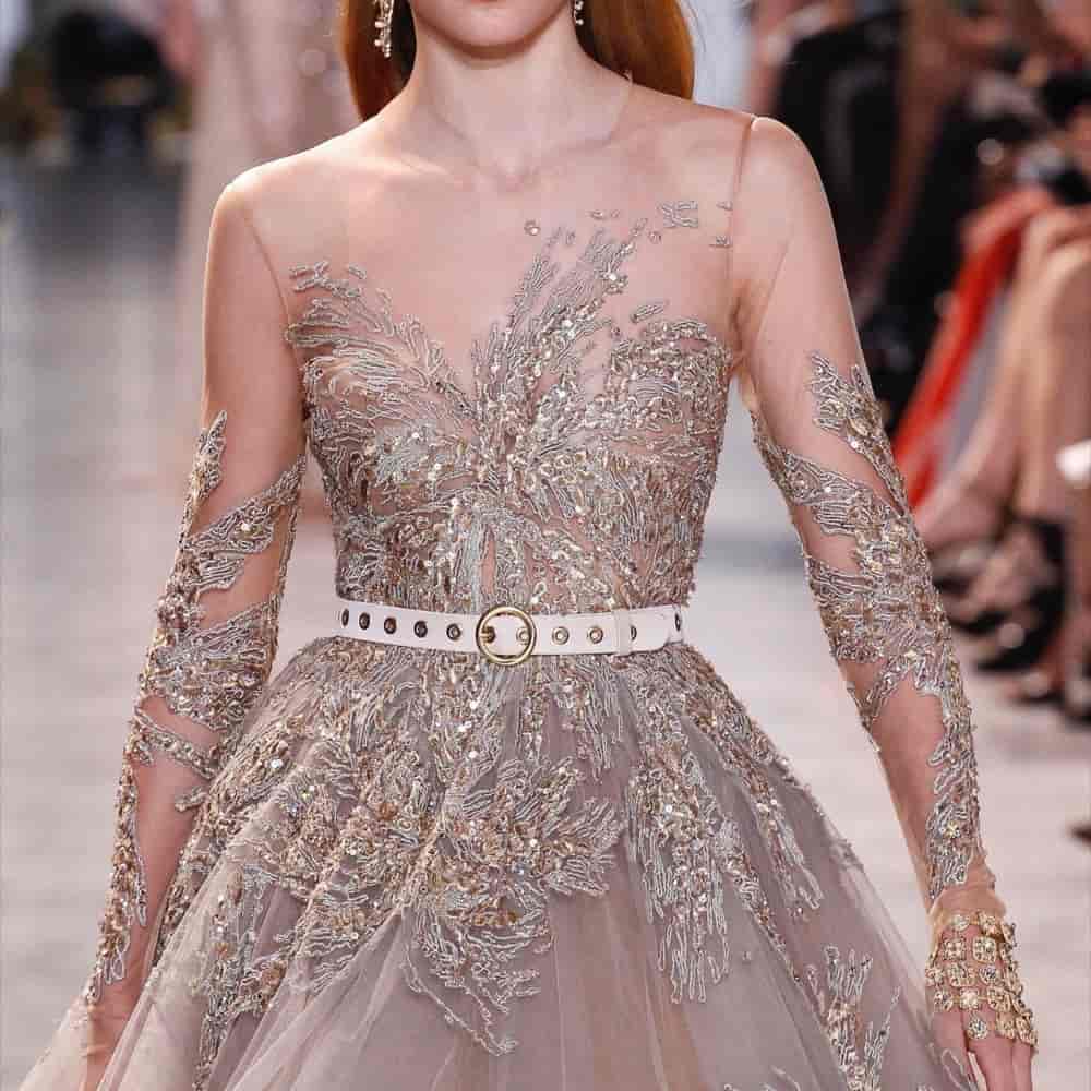 لباس سنگ دوزی شده؛ نامزدی عقد 4 پارچه جسمیکو حریر مخمل گیپور