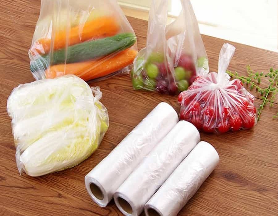 کیسه فریزر هلیا؛ استوانه ای شکل مدل چسبی (100 200) برگ bag