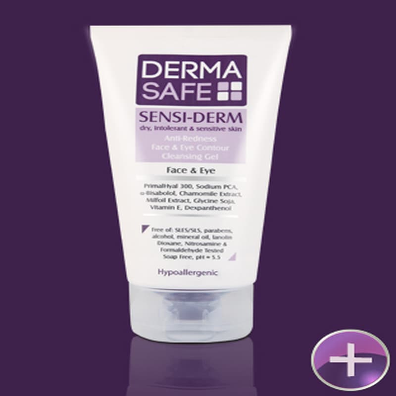شوینده درماسیف (ژل شستشو) بدون سولفات پوست چرب مدل Sensiderm
