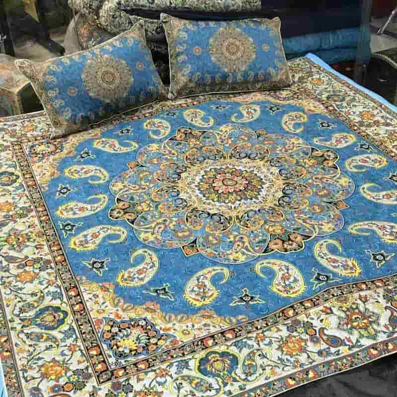 روتختی ترمه هاشمی؛ ساده سرمه دوزی اصیل سجاده کوسن بالشت Royal