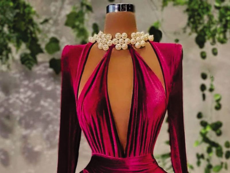 لباس لمه دخترانه کوتاه شیک؛ نخ نقره اندود 2 مدل شنی نگین دار