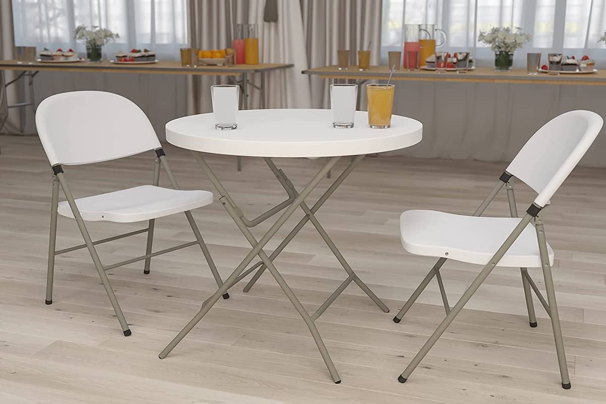 میز و صندلی پلاستیکی تاشو ناصر؛ حصیر باف 3 رنگ زرد سبز سفید