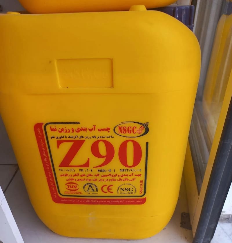 چسب بتن z90؛ عدم رشد خزه ضد سرما گرما امولوسیون polyester
