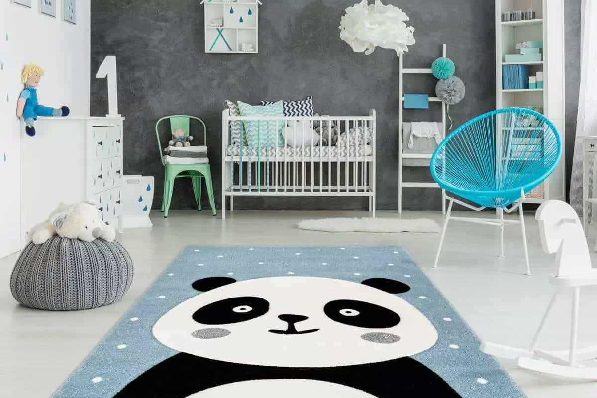 گلیم فرش فانتزی اتاق کودک؛ دخترانه پسرانه پنبه ای 2 طرح برجسته کارتونی