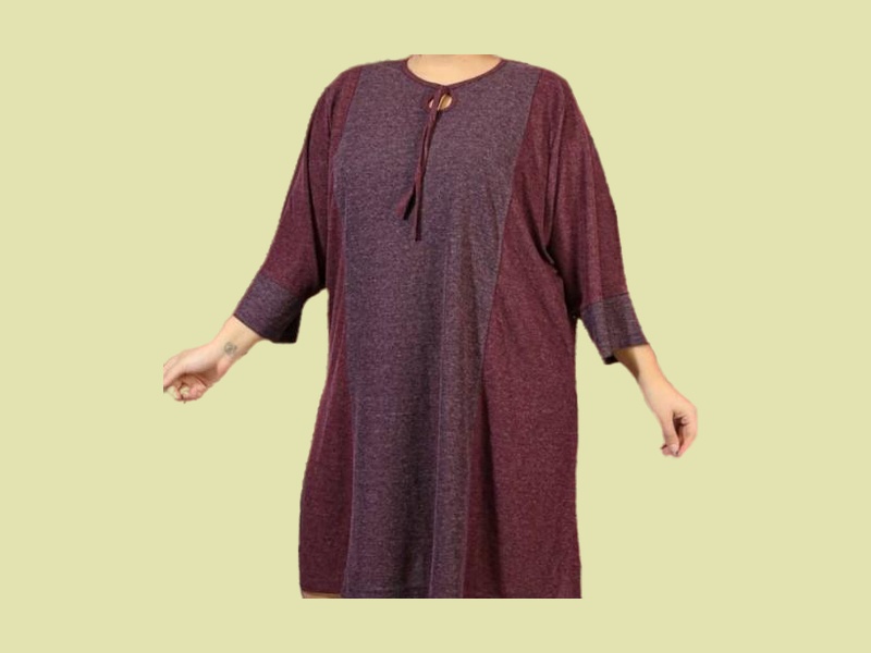 لباس زنانه سایز بزرگ قم؛ مانتو دامن کلوش فون Qom