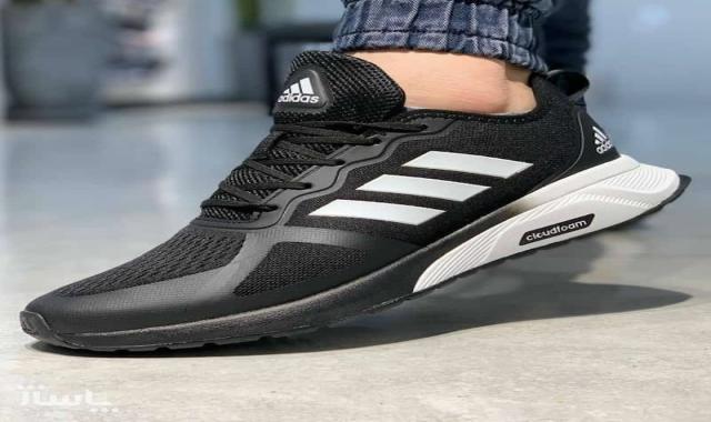 کتانی آدیداس سه خط اصل؛ کتان (زنانه مردانه) سفید 400گرمی