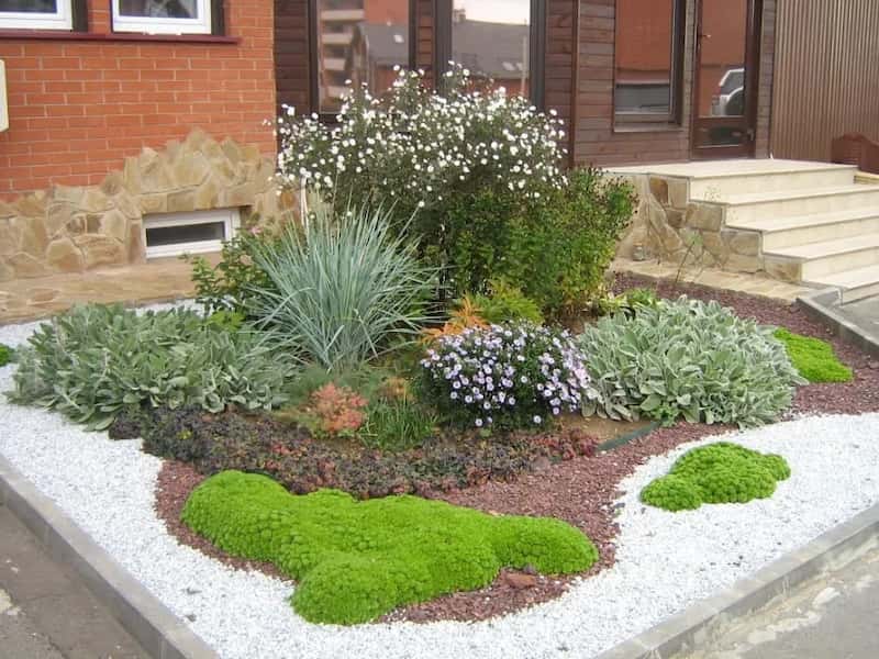 سنگ لاشه زنجان؛ آذرین بیرونی خاکستری قهوه ای آبنما (2 7) سانت