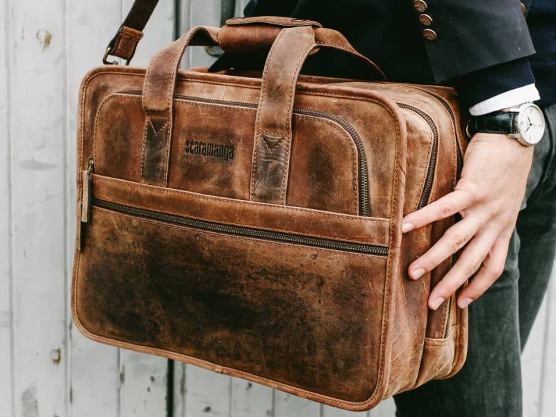 کیف چرم کوچک دوشی مردانه؛ ضد زنگ 2 مدل دستی کمری