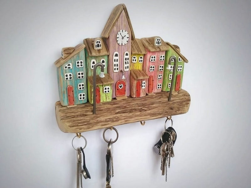 جاکلیدی فانتزی دیواری؛ بادوام تبلیغاتی 3 جنس فلز چوب پلاستیک