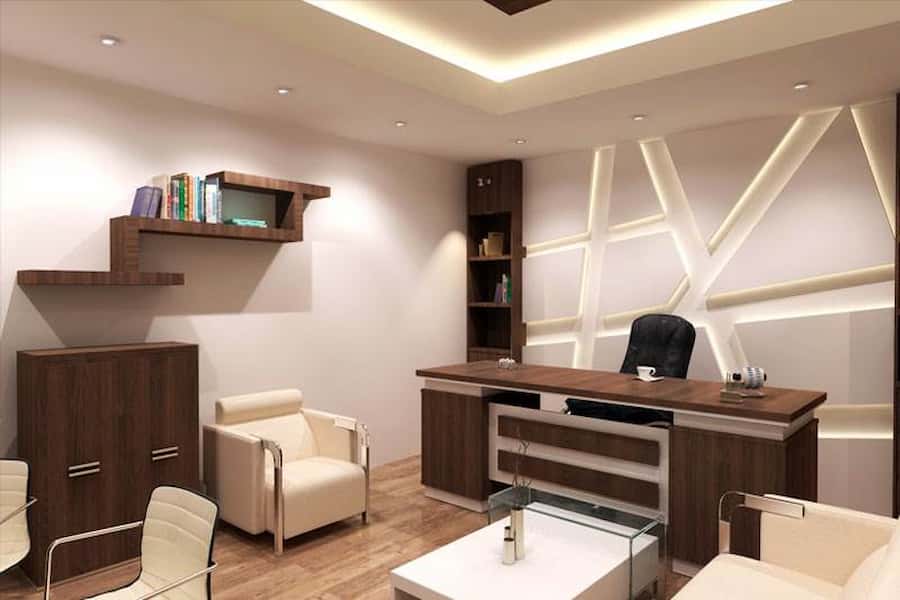 مبل چستر اداری دست دوم؛ مدرن سنتی سه رنگ طوسی قهوه ای کرم