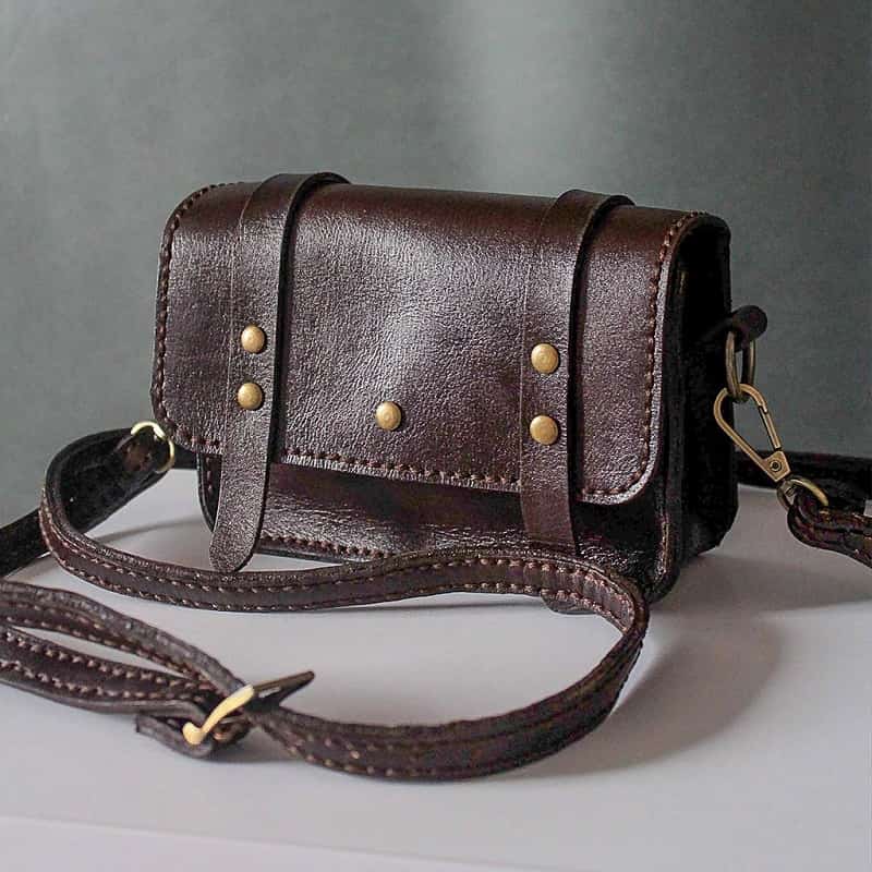 کیف چرم قهوه ای زنانه؛ اداری مجلسی 2 نوع دستی دوشی Brown