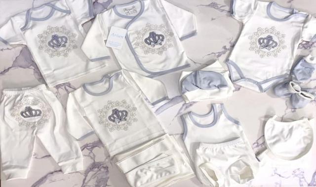 لباس 5 تکه نوزادی؛ دخترانه پسرانه 3 نوع شلوار بلوز آستین کوتاه