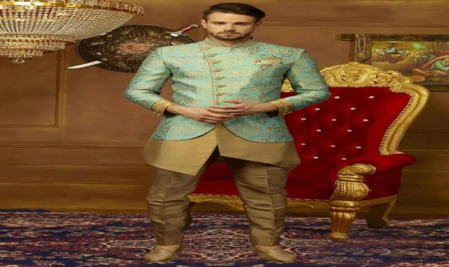 لباس هندی پنجابی؛ نخی ساتن کنفی سنگدوزی گلدوزی Shiny