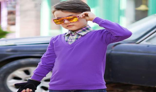 لباس بچه گانه رنگ بنفش؛ تریکو حلقه ای 2 نوع پیراهن جلیقه Purple
