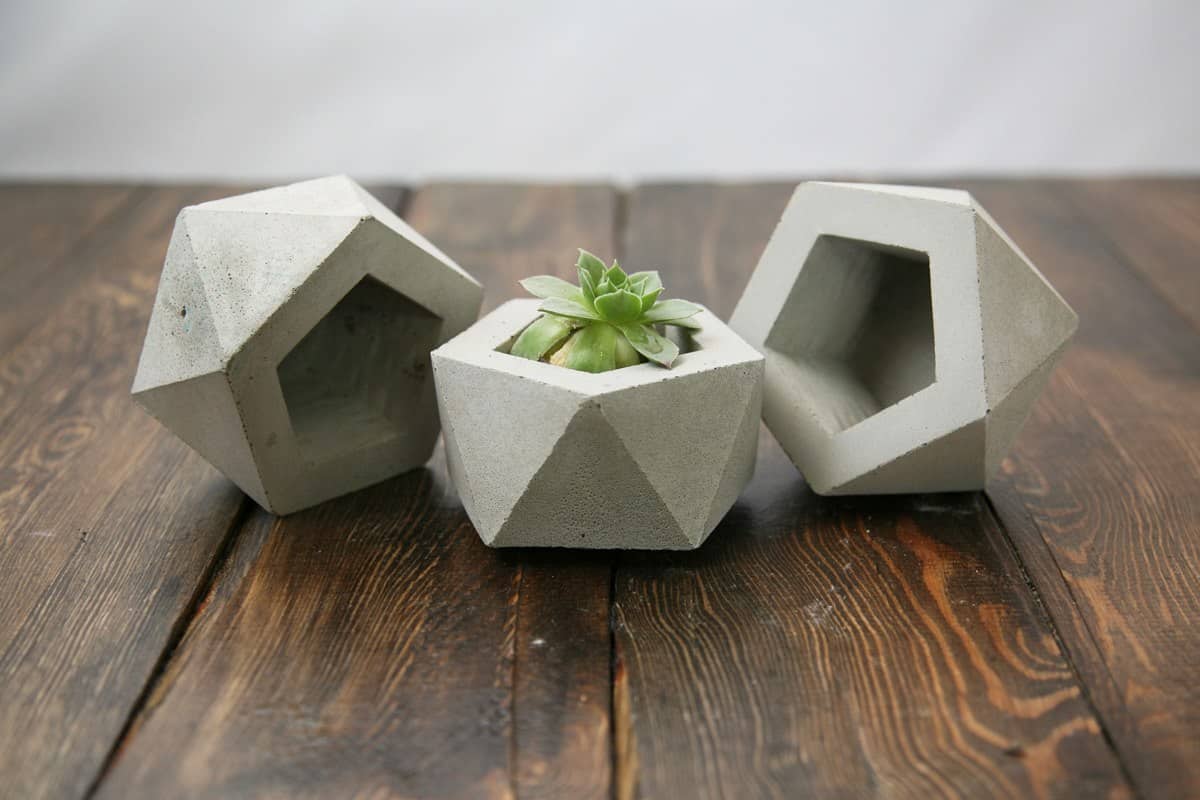 گلدان پلاستیکی شش ضلعی؛ طوسی سفید 3 مدل آویز دیواری ایستاده