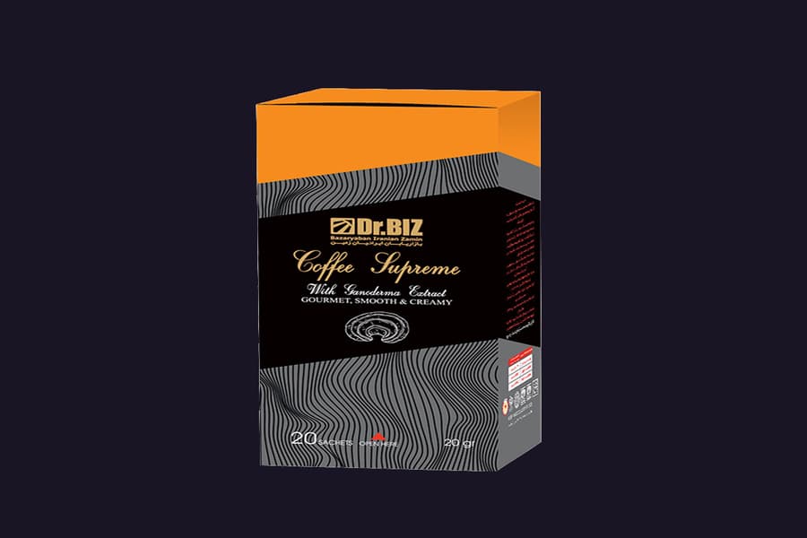 قهوه گانودرما سوپریم دکتر بیز؛ آسیاب شده فوری حاوی کافئین 400 گرمی