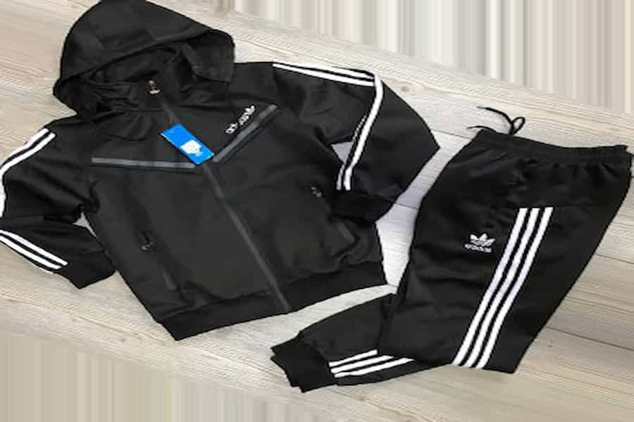 لباس ورزشی آدیداس؛ تابستانه زمستانه 3 رنگ آبی سفید مشکی Adidas
