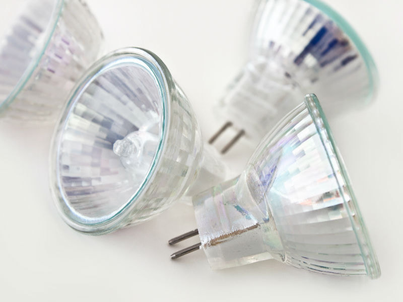 لامپ هالوژن gu10؛ پلاستیکی رو کار سبک توان (5 10) وات