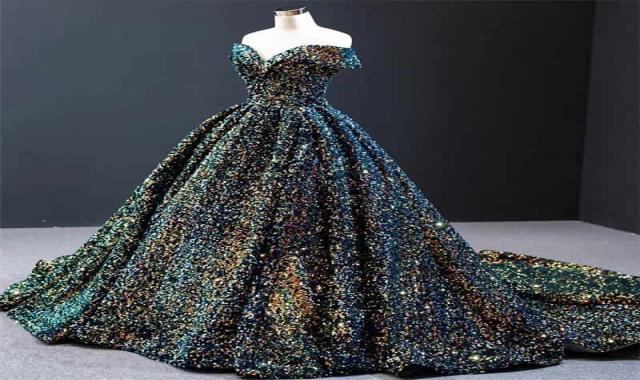 لباس پرنسسی بلند؛ ساتن حریر 3 مدل ساده طرح دار با آستین