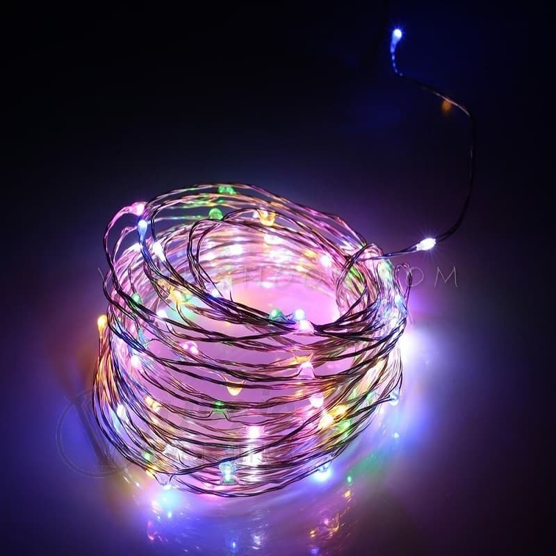 لامپ ال ای دی کوچک هفت رنگ؛ شلنگی دو پایه سبک مقاوم بسته بندی Purple