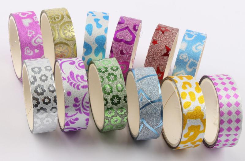 چسب نواری طرح دار؛ قدرت چسبندگی بالا مستحکم 2 نوع رسمی فانتزی