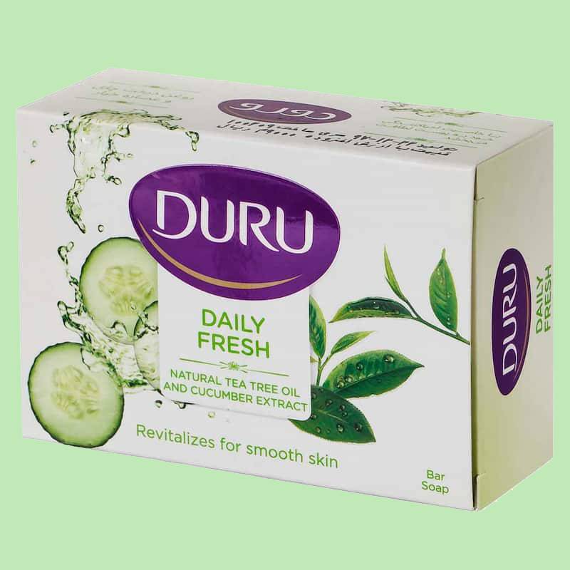 صابون خیار دورو (کفزا) روغن درخت چای گلیسرین پوست چرب مختلط 180 گرم