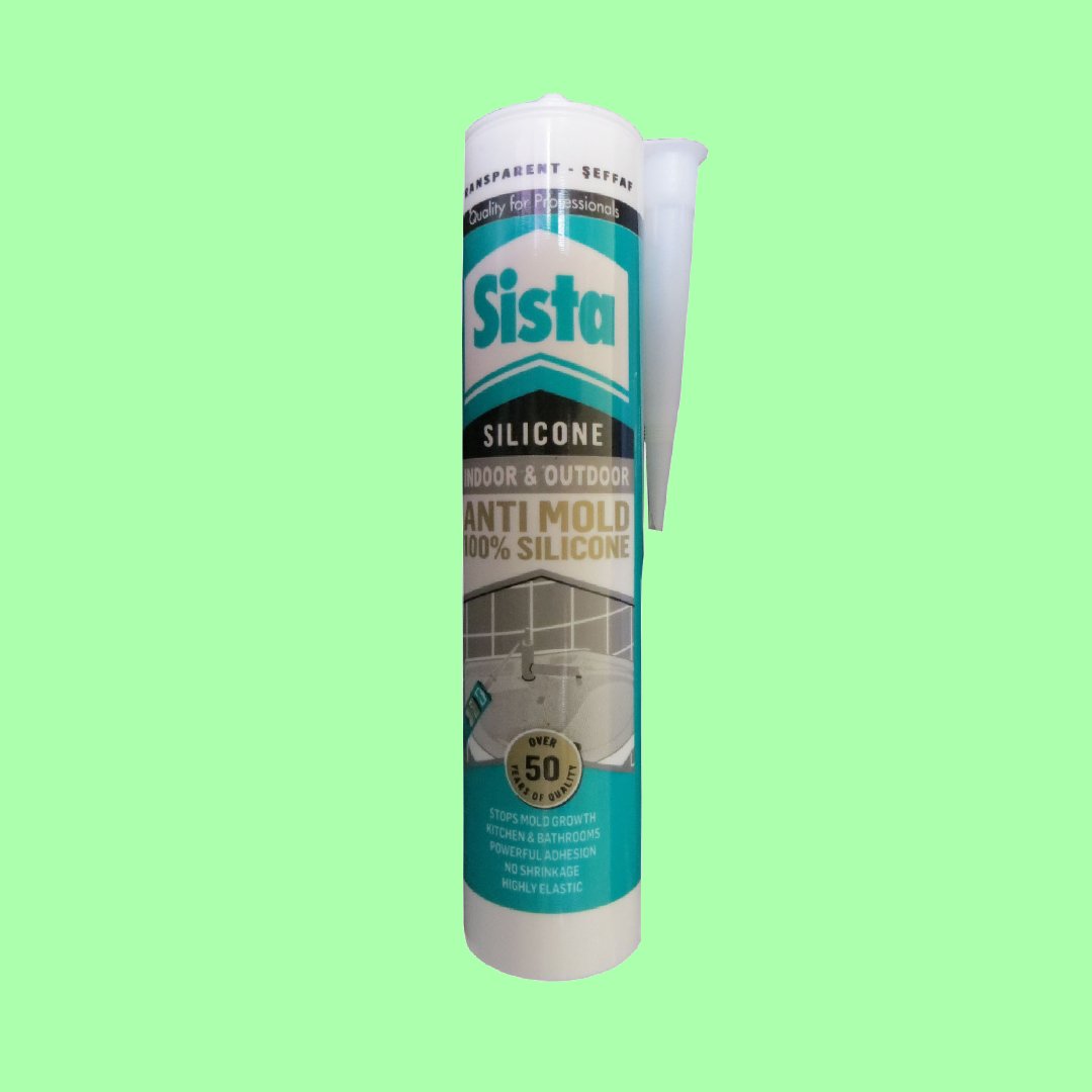 چسب آکواریوم سیستا؛ استوانه ای شکل 2 نوع بی رنگ مشکی