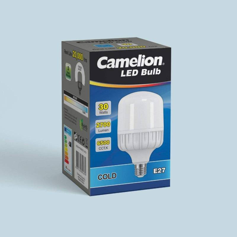 لامپ ال ای دی کملیون (چراغ برقی) حبابی بزرگ مهتابی فیلامنت کریستالی industrial