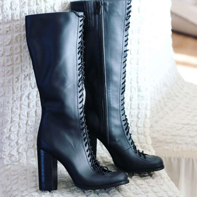 چکمه زنانه چرم تبریز (بوت) طبیعی دست دوز منعطف ماشینی زیره پلی ارتان Tabriz