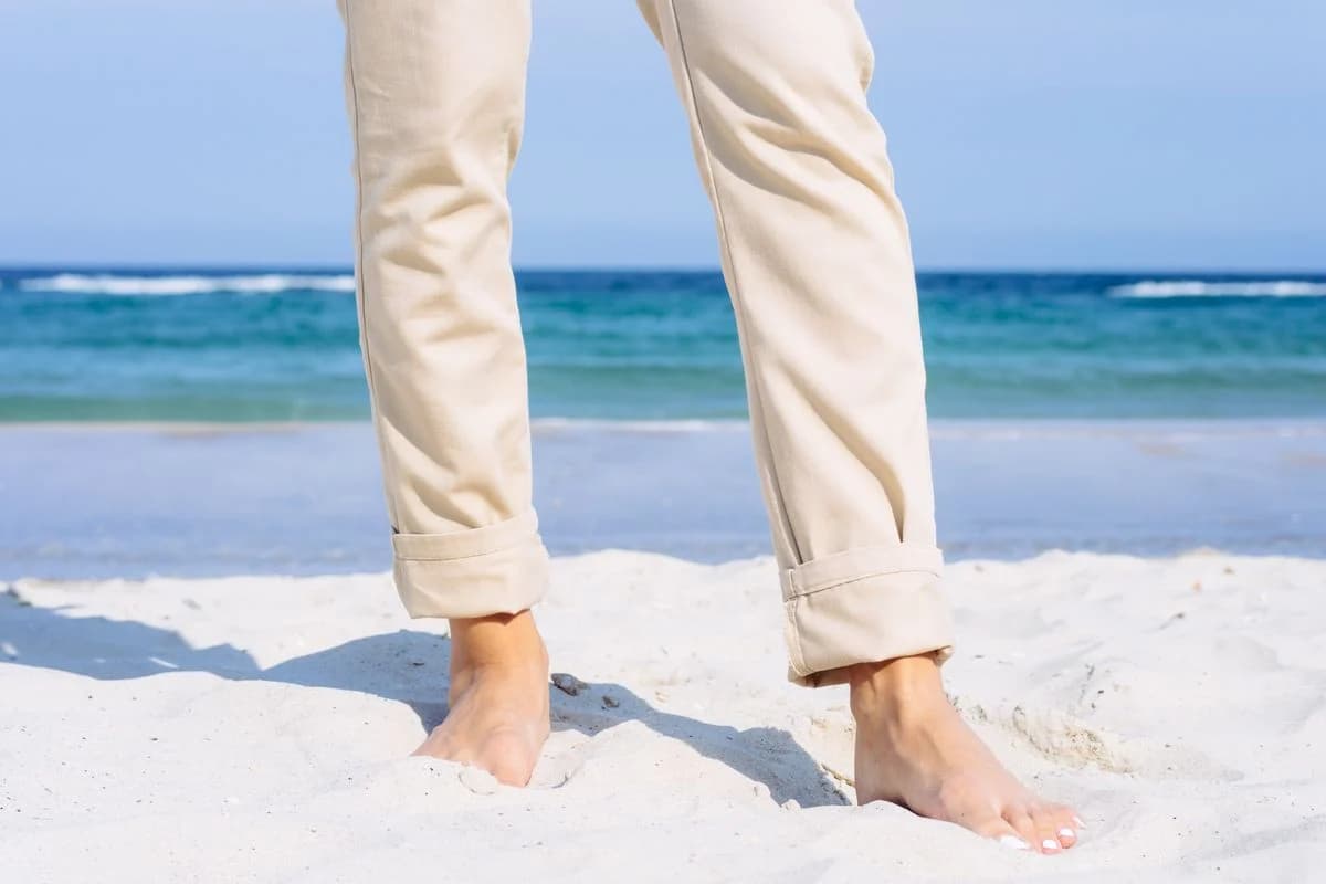 شلوار خنک تابستانی زنانه؛ کشی منعطف 3 رنگ کرم طوسی سفید محکم